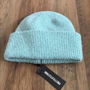 PrettyLittleThing Sky Blue Knit Beanie